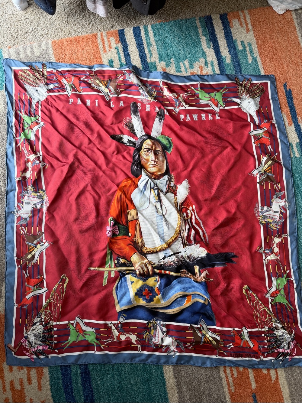 Hermes Pawnee 90 cm Silk Scarf - Picture 4 of 4